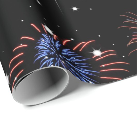 Vuurwerk en staartwappapier cadeaupapier (Rol Hoek)