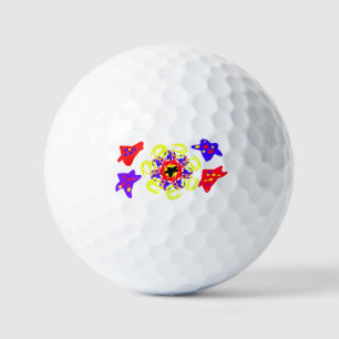 Vuurwerk en sterren golfballen