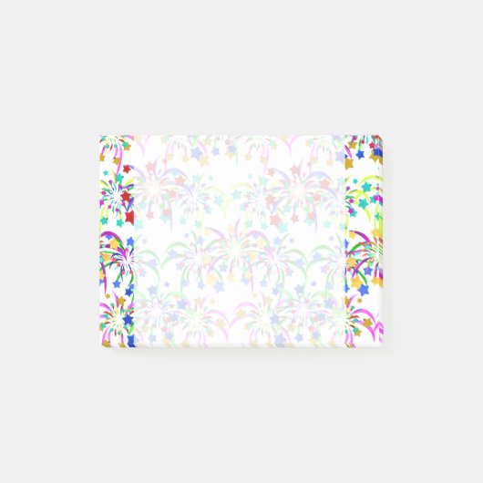 Vuurwerk en sterren post-it® notes (Voorkant)