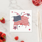 Vuurwerk en vlag servet (Insitu)