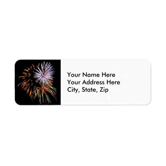 Vuurwerk Etiket (Voorkant)