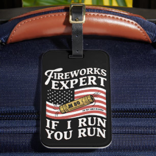 Vuurwerk Expert Als Ik Ren Ren Je 4 Juli Bagagelabel