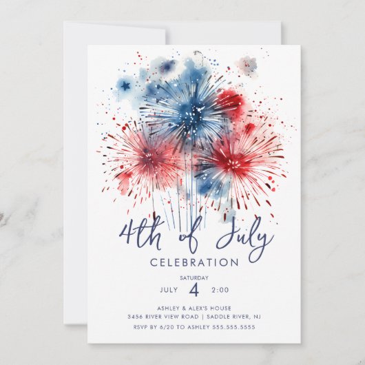 Vuurwerk Extravaganza 4 juli Kaart (Voorkant)