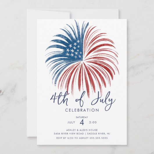 Vuurwerk Extravaganza 4 juli Kaart (Voorkant)