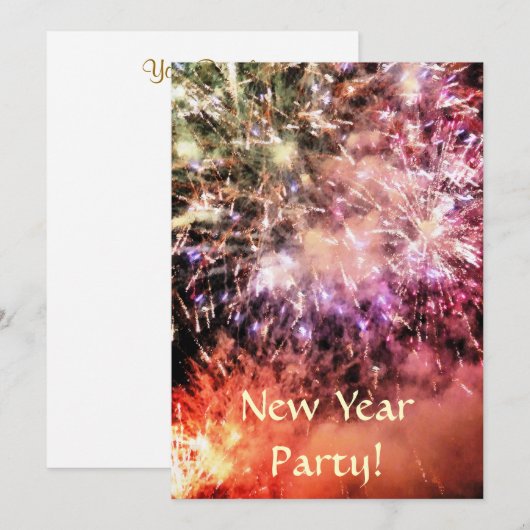 VUURWERK FEESTDAGENKAART (Voorkant / Achterkant)