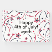 Vuurwerk Fijne 4 juli 250ste Spandoek (Horizontaal)
