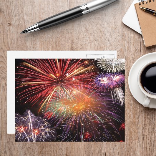 Vuurwerk Finale Patriottische & Nieuwjaar Feestdag Briefkaart