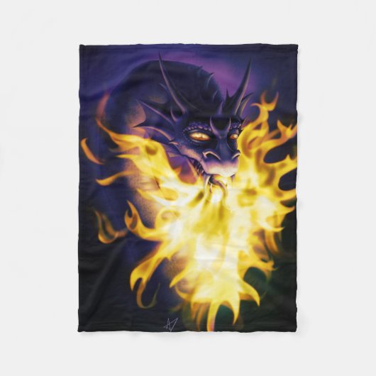 Vuurwerk Fleece Deken (Voorkant)