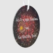 Vuurwerk Foto Ornament (voorkant)