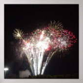 Vuurwerk Foto Poster (Voorkant)