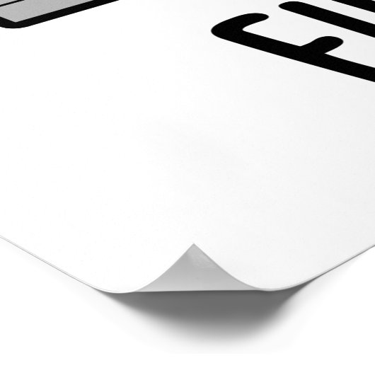 Vuurwerk Funny Fire Flame Pun Poster (Hoek)