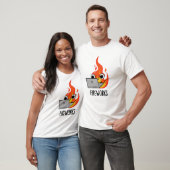 Vuurwerk Funny Fire Flame Pun T-shirt (Unisex)