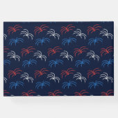 Vuurwerk Gastenboek (Navy Blue, Rood & Wit) (Achterkant)
