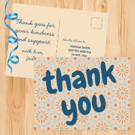 Vuurwerk-Geïnspireerd patroon aanpasbare ansichtka Briefkaart