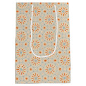 Vuurwerk geïnspireerd patroon - Medium geschenktas Cadeauzakje (Achterkant)