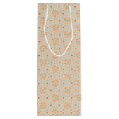 Vuurwerk geïnspireerd patroon - Wijn geschenk tas Wijn Cadeautas (Achterkant)