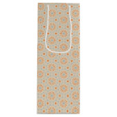 Vuurwerk geïnspireerd patroon - Wijn geschenk tas Wijn Cadeautas (Voorkant)