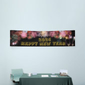 Vuurwerk Gelukkig Nieuwjaar lang Spandoek (Beurs)