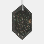Vuurwerk Glas Ornament (Voorkant Rechts)