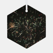 Vuurwerk Glas Ornament (Achterkant)