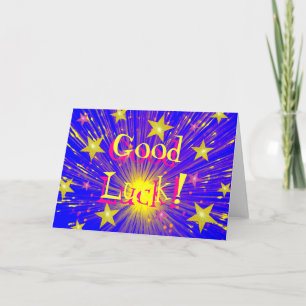 Vuurwerk "Good Luck"-groentekaart Kaart