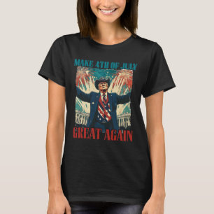 Vuurwerk Grappig Trump Amerikaans Maak 4 juli Gr T-shirt