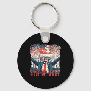 Vuurwerk Grappig Trump Patriottisch Amerikaans Gel Sleutelhanger