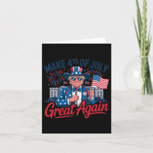Vuurwerk Grappig Trump Patriottische Amerikaan Hap Kaart