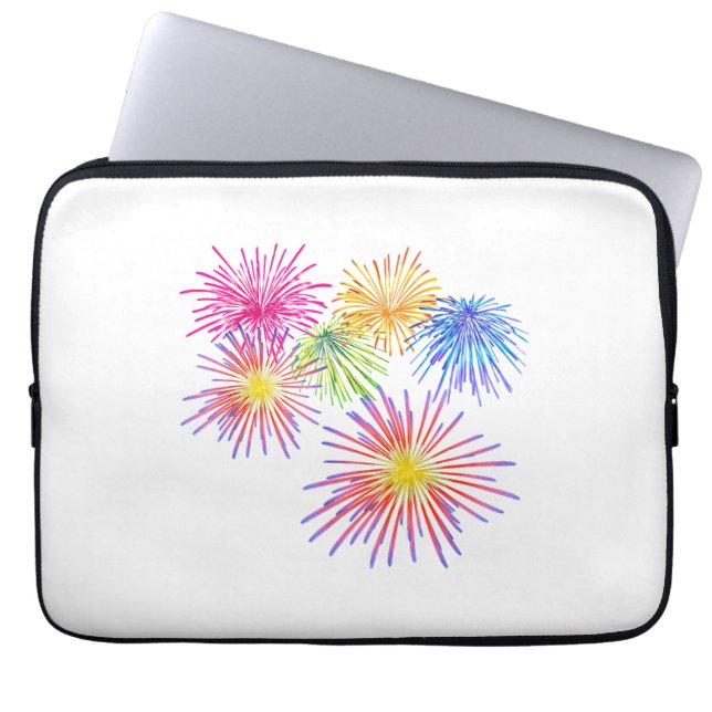 Vuurwerk Groot Feest Viering Vuurpijlen  Laptop Sleeve (Voorkant)