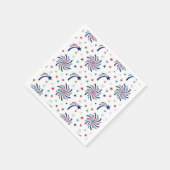 Vuurwerk grote papieren servetten (Hoek)