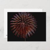 Vuurwerk (hanabi) briefkaart (Voorkant / Achterkant)