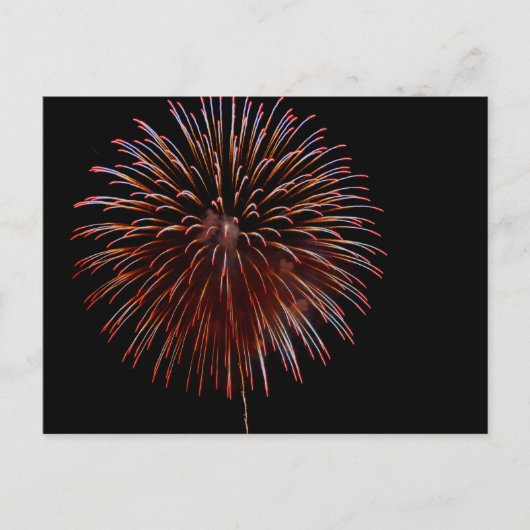 Vuurwerk (hanabi) briefkaart (Voorkant)