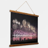 Vuurwerk Hangend Wandkleed (Gebogen)