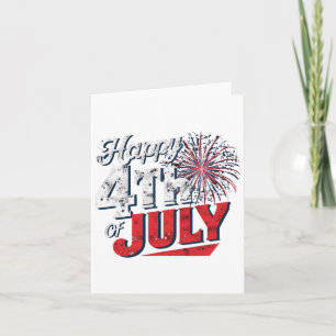 Vuurwerk Happy 4 juli Amerikaanse Onafhankelijkhei Kaart