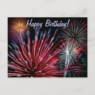 Vuurwerk, Happy Birthday! Briefkaart
