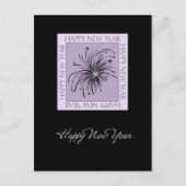 Vuurwerk Happy New Year Briefkaarten (Voorkant)