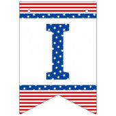 Vuurwerk hier rood-wit-blauw met sterren vlaggetjes (Derde vlag)