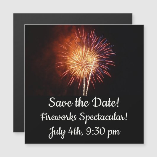 Vuurwerk I rood, wit en blauw (Voorkant / Achterkant)