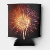 Vuurwerk I rood, wit en blauw Blikjeskoeler (Voorkant)