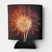 Vuurwerk I rood, wit en blauw Blikjeskoeler (Achterkant)