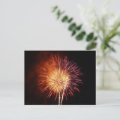 Vuurwerk I rood, wit en blauw Briefkaart (Staand voorkant)