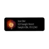 Vuurwerk I rood, wit en blauw Etiket (Voorkant)