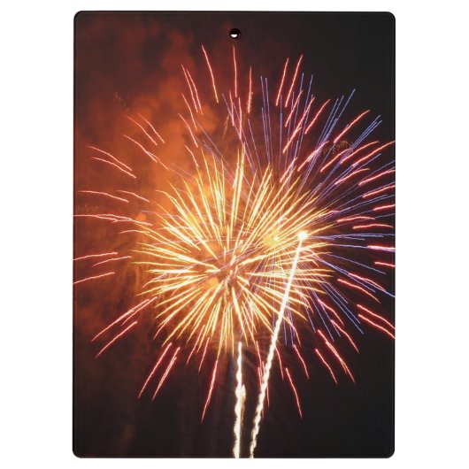 Vuurwerk I rood, wit en blauw Klembord (Achterkant)