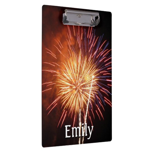 Vuurwerk I rood, wit en blauw Klembord (Rechts)