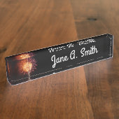 Vuurwerk I rood, wit en blauw Naambordje (Zijkant)