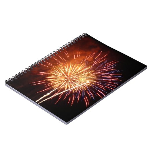 Vuurwerk I rood, wit en blauw Notitieboek (Linkerzijde)