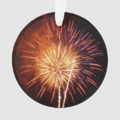 Vuurwerk I rood, wit en blauw Ornament (voorkant)