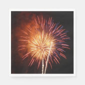 Vuurwerk I rood, wit en blauw Servet (Voorkant)