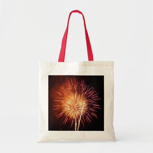 Vuurwerk I rood, wit en blauw Tote Bag (Voorkant)