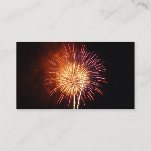 Vuurwerk I rood, wit en blauw Visitekaartje (Achterkant)